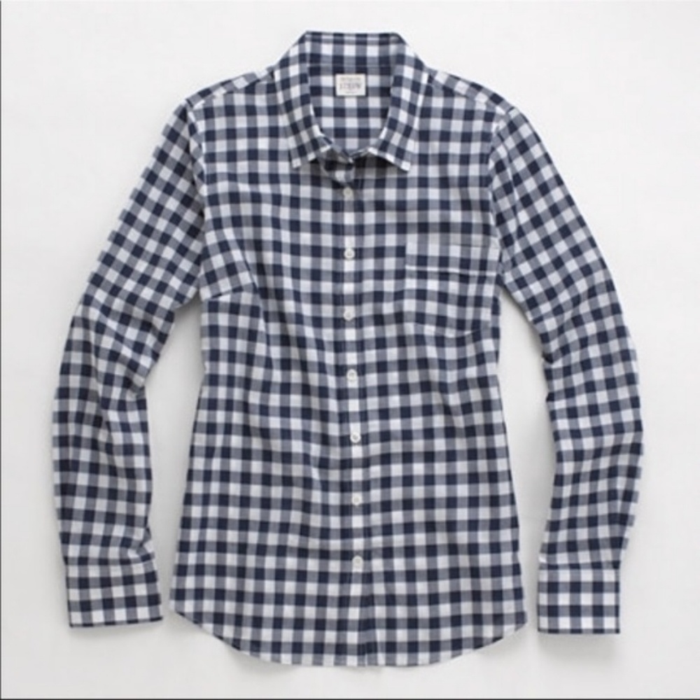 J crew - Classic fit boy shirt in Crinkle Gingham